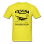 Cessna Adventure - Black - Unisex Classic T-Shirt - yellow