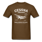 Cessna Adventure - White - Unisex Classic T-Shirt - brown