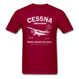 Cessna Adventure - White - Unisex Classic T-Shirt - dark red