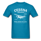 Cessna Adventure - White - Unisex Classic T-Shirt - turquoise