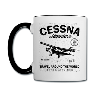 Cessna Adventure - Black - Contrast Coffee Mug - white/black