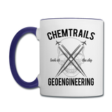 Chemtrails - Contrast Coffee Mug - white/cobalt blue