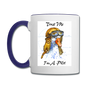 Trust Me I'm A Pilot - Goose - Contrast Coffee Mug - white/cobalt blue