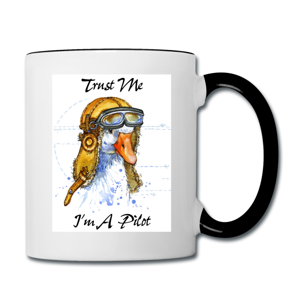 Trust Me I'm A Pilot - Goose - Contrast Coffee Mug - white/black