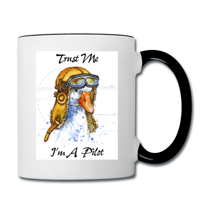 Trust Me I'm A Pilot - Goose - Contrast Coffee Mug - white/black