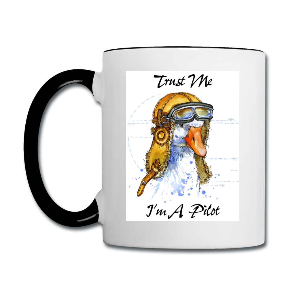 Trust Me I'm A Pilot - Goose - Contrast Coffee Mug - white/black