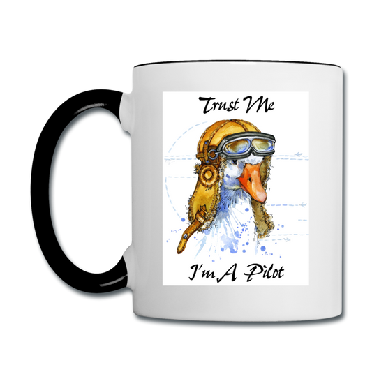 Trust Me I'm A Pilot - Goose - Contrast Coffee Mug - white/black