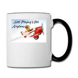 Still Playing With Airplanes - Contrast Coffee Mug - white/black
