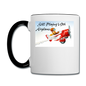 Still Playing With Airplanes - Contrast Coffee Mug - white/black