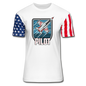 Pilot - Jet Fighter - Stars & Stripes T-Shirt - white