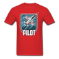 Pilot - Jet Fighter - Unisex Classic T-Shirt - red