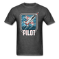 Pilot - Jet Fighter - Unisex Classic T-Shirt - heather black