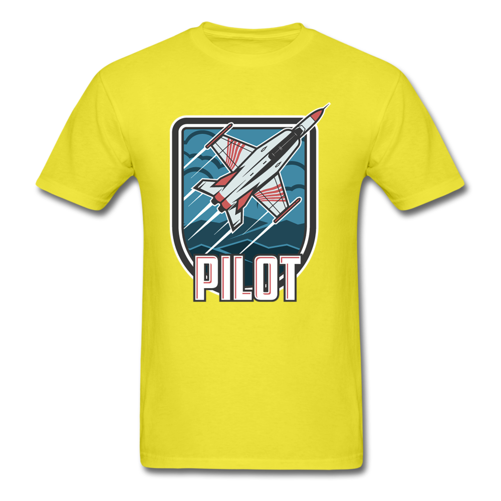 Pilot - Jet Fighter - Unisex Classic T-Shirt - yellow