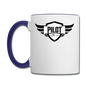 Pilot - Wings - Taildragger - Contrast Coffee Mug - white/cobalt blue