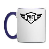Pilot - Wings - Taildragger - Contrast Coffee Mug - white/cobalt blue