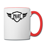 Pilot - Wings - Taildragger - Contrast Coffee Mug - white/red