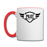 Pilot - Wings - Taildragger - Contrast Coffee Mug - white/red
