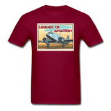Legends Of Aviation - Unisex Classic T-Shirt - burgundy