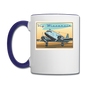 Fly Wisconsin - Contrast Coffee Mug - white/cobalt blue