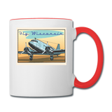 Fly Wisconsin - Contrast Coffee Mug - white/red