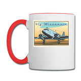 Fly Wisconsin - Contrast Coffee Mug - white/red
