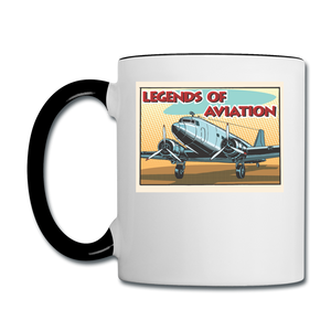 Legends Of Aviation - Contrast Coffee Mug - white/black
