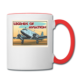 Legends Of Aviation - Contrast Coffee Mug - white/red