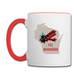 Fly Wisconsin - State - Contrast Coffee Mug - white/red