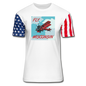 Fly Wisconsin - Biplane - Stars & Stripes T-Shirt - white