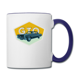 Vintage Cars - GTO - Contrast Coffee Mug - white/cobalt blue