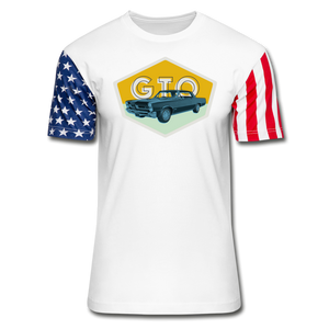 Vintage Cars - GTO - Stars & Stripes T-Shirt - white