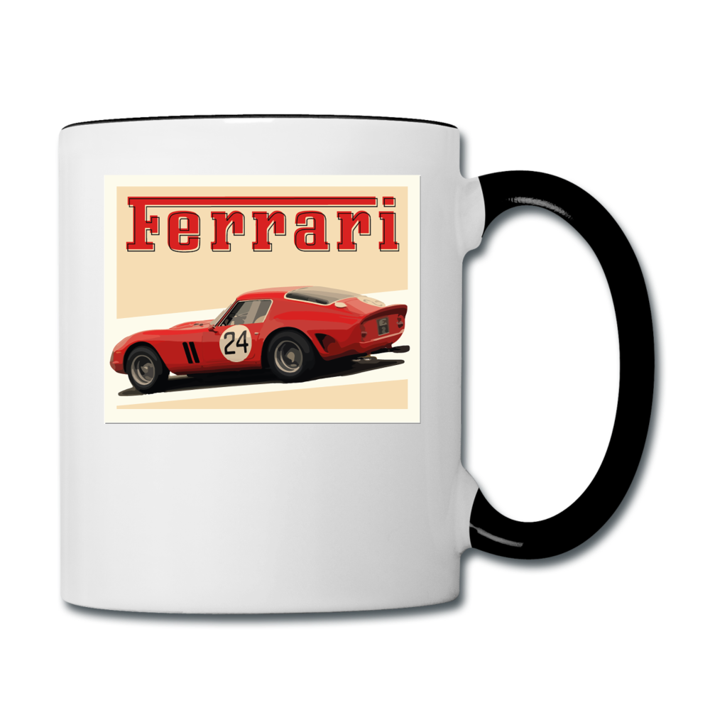 Vintage Cars - Ferrari - Contrast Coffee Mug - white/black