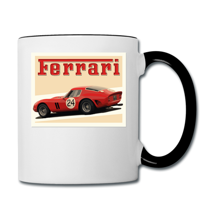 Vintage Cars - Ferrari - Contrast Coffee Mug - white/black