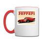 Vintage Cars - Ferrari - Contrast Coffee Mug - white/red