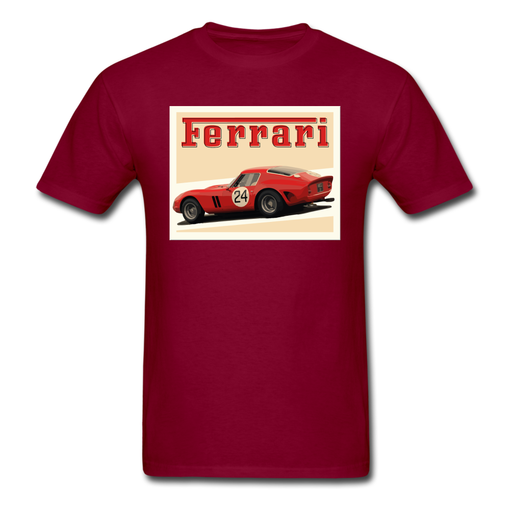 Vintage Cars - Ferrari - Unisex Classic T-Shirt - burgundy