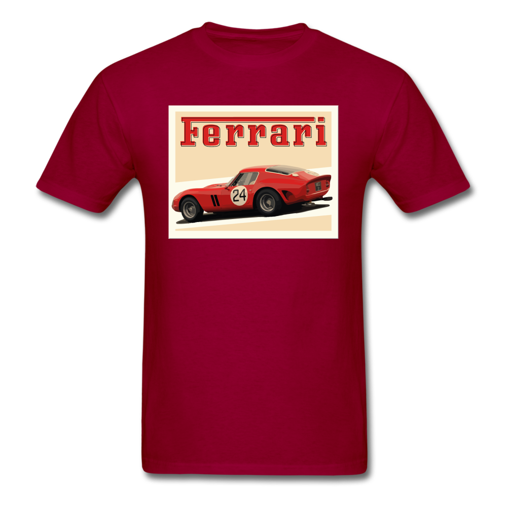 Vintage Cars - Ferrari - Unisex Classic T-Shirt - dark red