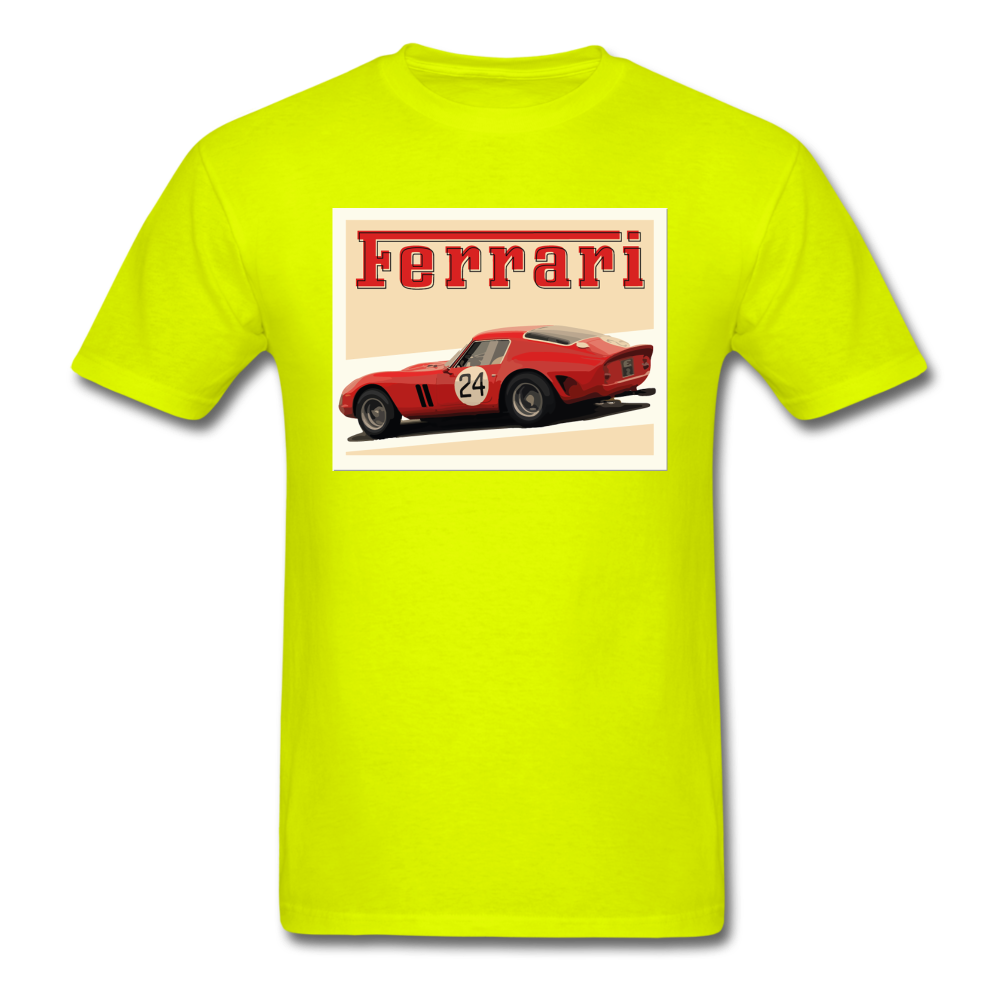 Vintage Cars - Ferrari - Unisex Classic T-Shirt - safety green