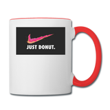 Just Donut - Contrast Coffee Mug - white/red
