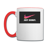 Just Donut - Contrast Coffee Mug - white/red