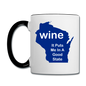 Wine - Wisconsin Good State - Contrast Coffee Mug - white/black