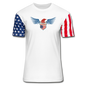 Captain - Eagle Wings - Unisex Stars & Stripes T-Shirt - white