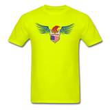 Captain - Eagle Wings - Unisex Classic T-Shirt - safety green