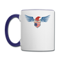 Captain - Eagle Wings - Contrast Coffee Mug - white/cobalt blue