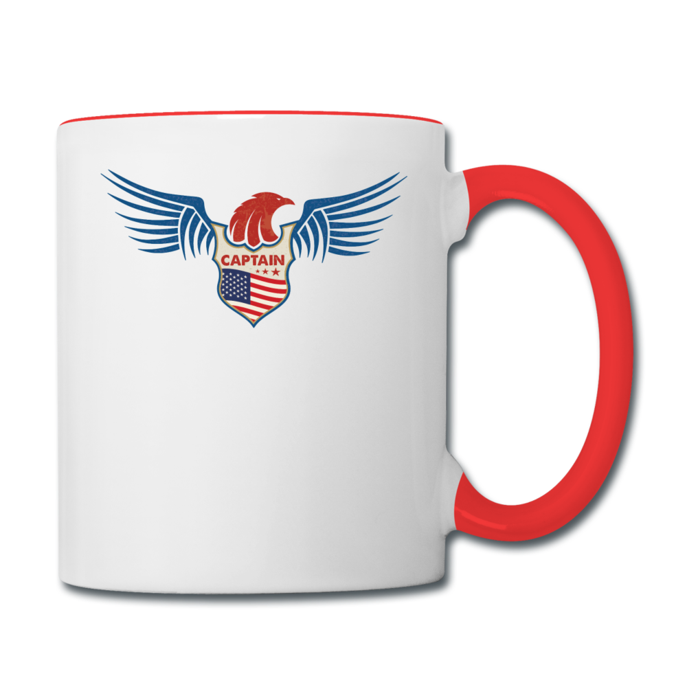 Captain - Eagle Wings - Contrast Coffee Mug - white/red