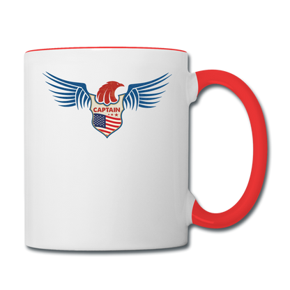 Captain - Eagle Wings - Contrast Coffee Mug - white/red