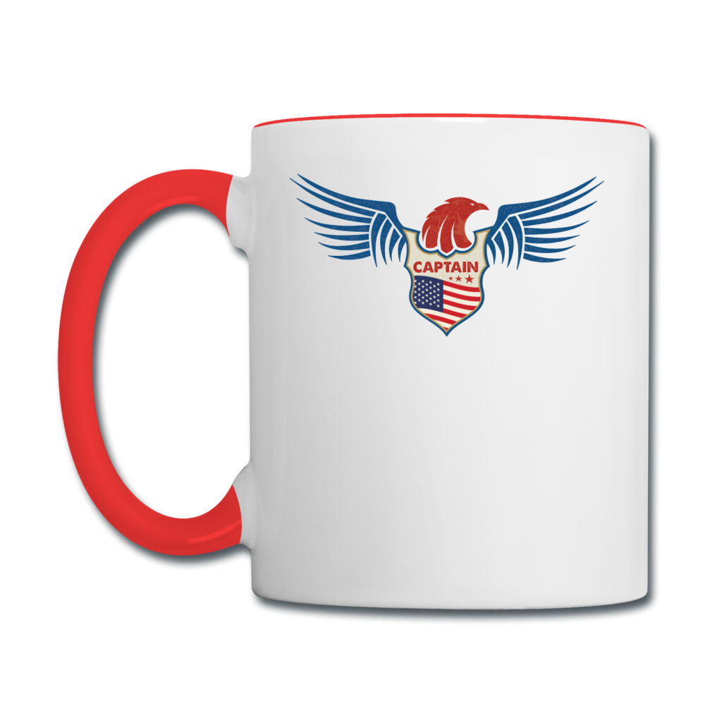 Captain - Eagle Wings - Contrast Coffee Mug - white/red