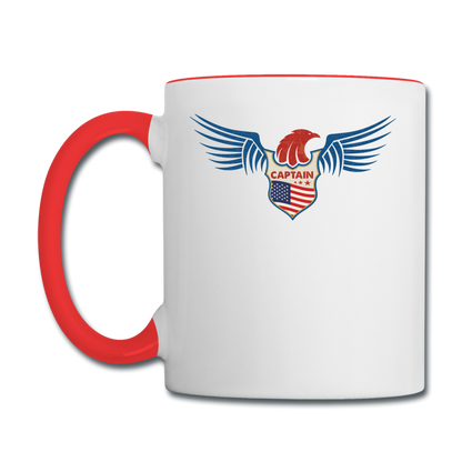 Captain - Eagle Wings - Contrast Coffee Mug - white/red