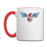 Captain - Eagle Wings - Contrast Coffee Mug - white/red
