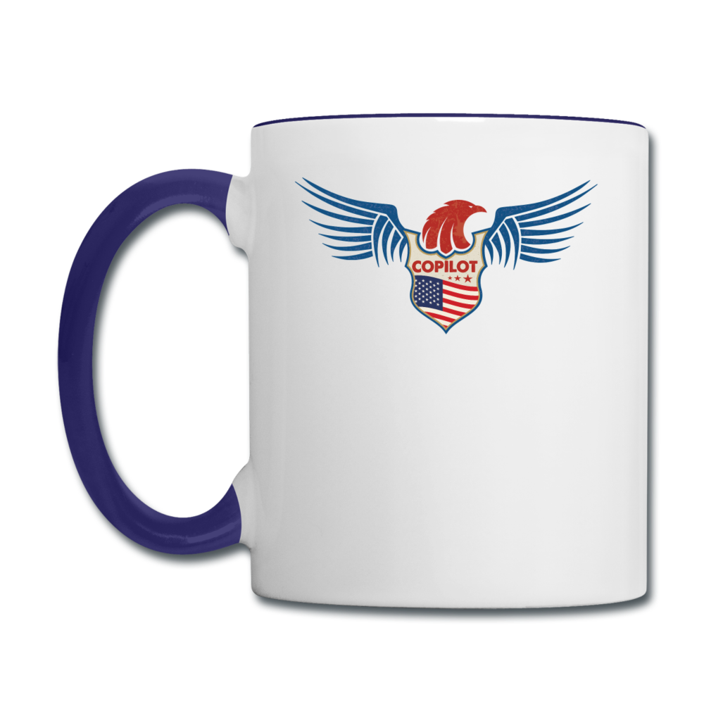 Copilot - Eagle Wings - Contrast Coffee Mug - white/cobalt blue