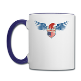 Copilot - Eagle Wings - Contrast Coffee Mug - white/cobalt blue